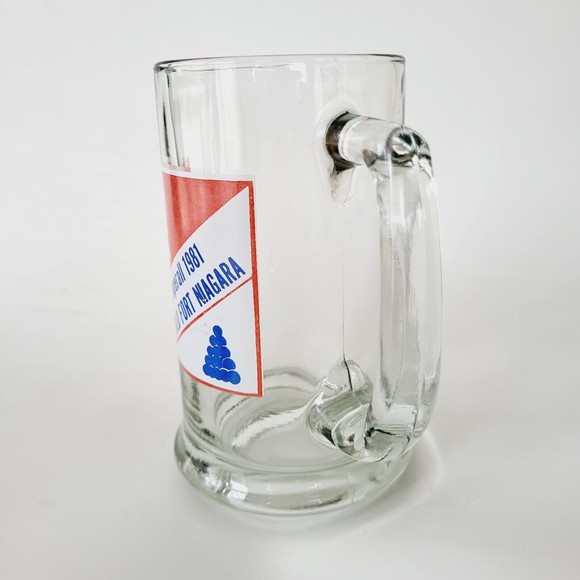 Vintage Boy Scout Glass Mug Camperall 1981 Old Fort Niagara - Picture 2 of 8